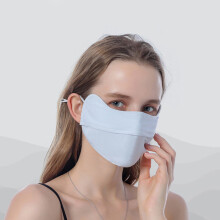 1PC Sunscreen Ice Silk Face Mask Womens Anti UV Sunshade Protection Face Mask Cycling Dust Mask