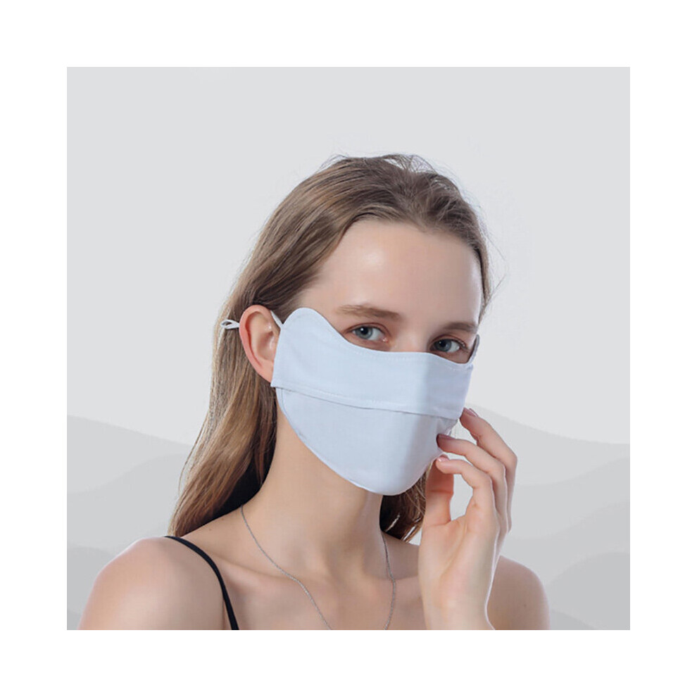 1Pc Sunscreen Ice Silk Face Mask Womens Anti Uv Sunshade Protection Face Mask Cycling Dust Mask 885664535323
