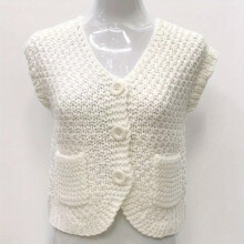 No Sleeve Knitted Shawl Warm Wrap Casual Solid Coldproof Cape Elastic Sweater Cardigan For Women