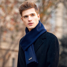 Mens Woolen Scarf Long Warm Winter Soft Pure All match Skin Friendly Cashmere Male Scarf