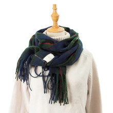 Autumn And Winter Scarf Version Mens Warm Double sided Plaid Scarf Dual purpose Ladies Shawl