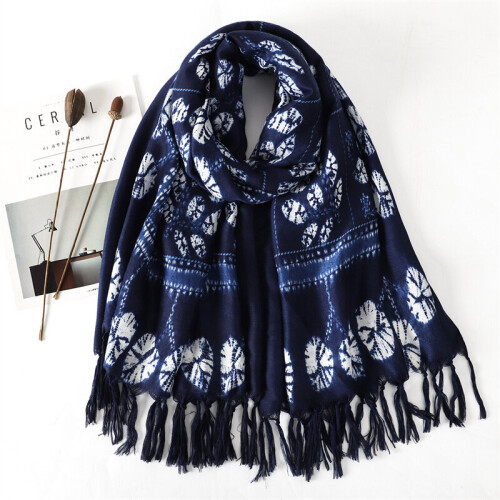 1pc Unisex Windproof Versatile Dark Printed Bearded Scarf For Outdoor Activity