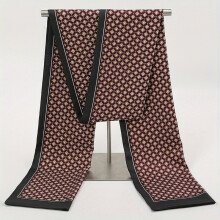 1pc Mens Printed Double Layered Neck Scarf