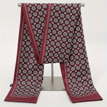 1pc Mens Printed Twill Double Layer Scarf