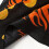 1pc Flame Pattern Mens Multifunctional Square Scarf 7
