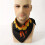 1pc Flame Pattern Mens Multifunctional Square Scarf 1