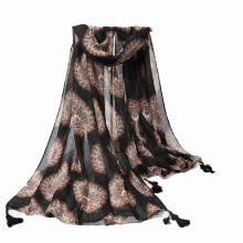 1PC Mens Casual Cashew Flower Ethnic Style Scarf