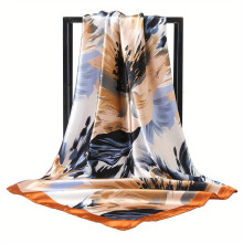 1pc Mens Printed Scarf Sunscreen Breathable Shawl