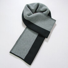 Mens Warm Vertical Stripes Thickened Scarf Classic Casual