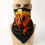 1pc Flame Pattern Mens Multifunctional Square Scarf 2