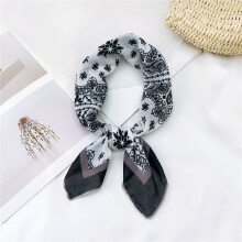 Mens Collar Scarf And Linen Square Scarf All match Handsome Style Mens Essential Small Scarf