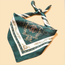 1pc Mens Casual Print Pattern Square Scarf For All Seasons