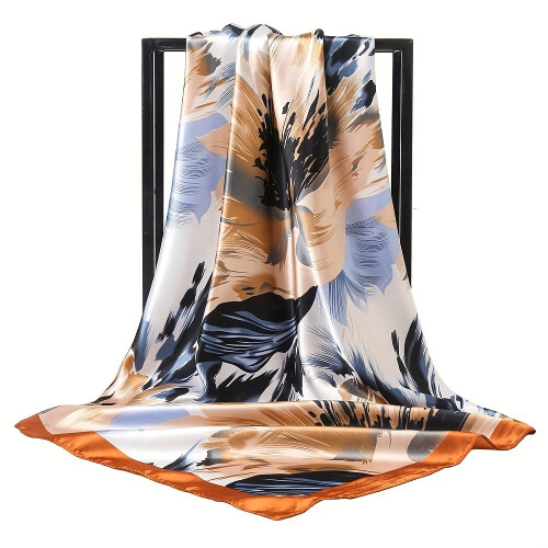 1pc Mens Printed Scarf Sunscreen Breathable Shawl 1