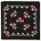 1pc Mens Skull Print Square Scarf 5