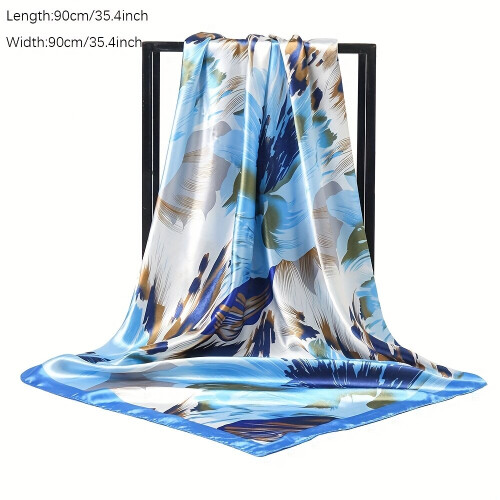 1pc Mens Printed Scarf Sunscreen Breathable Shawl 2