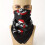1pc Mens Skull Print Square Scarf 1