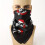 1pc Mens Skull Print Square Scarf 2