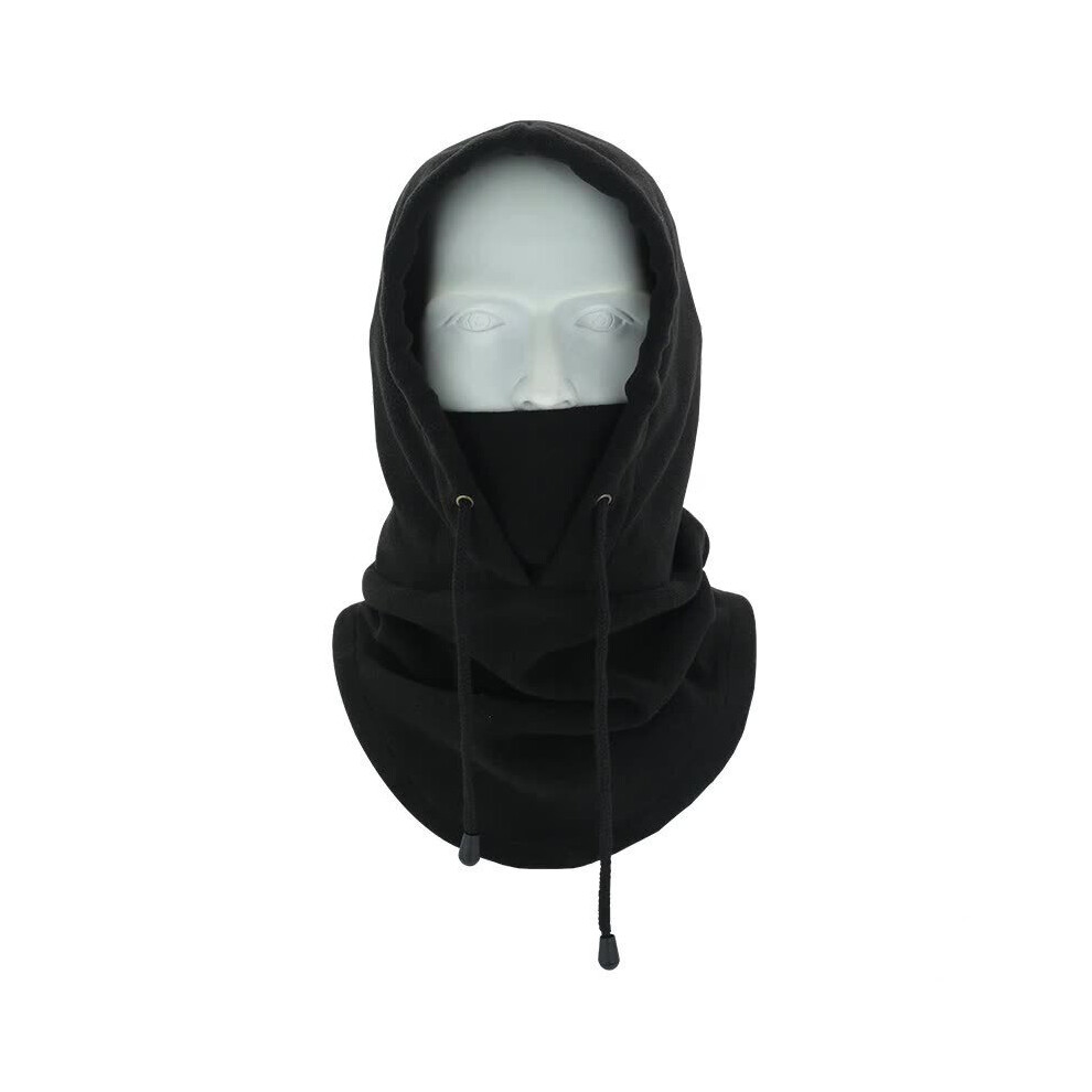 Winter Outdoor Riding Cap Windproof Ear Protection Scarf Mask Integrated Thickened Cold Protection Face Protection Headgear Black 885664546688