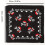 1pc Mens Skull Print Square Scarf 3