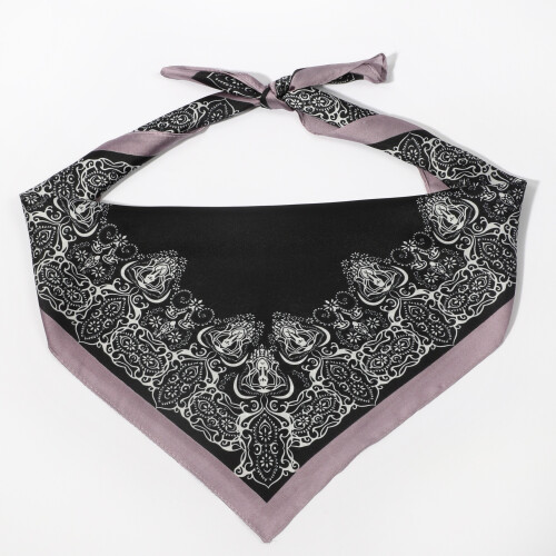 1PC Mens Crown Pattern Square Scarf 1