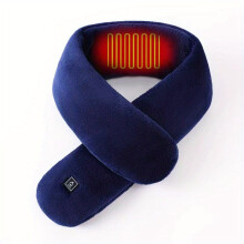 1pc Winter Couple Warm And Warm Neck USB Charging Intelligent Heating Solid Neck Protection Scarves For Men And Women