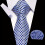 3pcs set Mens Plaid Pattern Tie Pocket Scarf Cuff Set For Suits 13