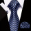3pcs set Mens Plaid Pattern Tie Pocket Scarf Cuff Set For Suits 9