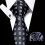 3pcs set Mens Plaid Pattern Tie Pocket Scarf Cuff Set For Suits 10