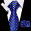 3pcs set Mens Plaid Pattern Tie Pocket Scarf Cuff Set For Suits 11