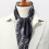 1PC Mens Crown Pattern Square Scarf 8