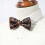 1pc Mens Feather Pattern Embossed Bow Tie 2