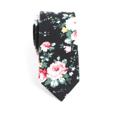 Mens Wedding Necktie Cotton Ties For Men Floral Neckties Groomsman Tie Gravatas Shirt Dress Accessories