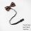 1pc Mens Feather Pattern Embossed Bow Tie 3