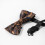 1pc Mens Feather Pattern Embossed Bow Tie 5
