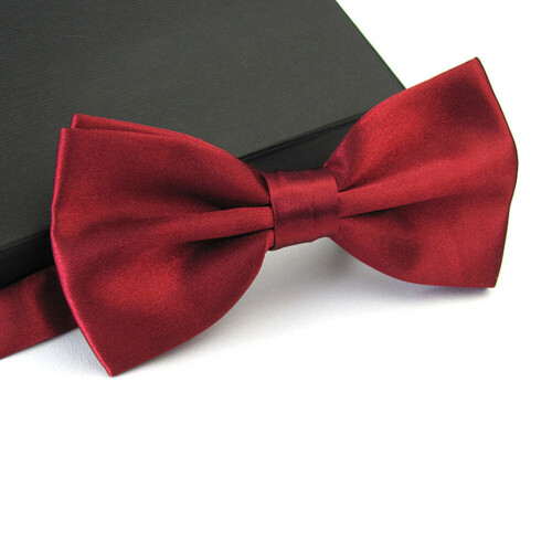 Mens Satin Solid Adjustable Tie For Wedding