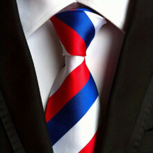 1pc Striped Polyester Necktie Business Executive Wedding Tie For Men