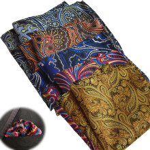 5 Pieces Assorted Mens Silk Pocket Square Handkerchiefs Set 25 4 Cm X 25 4 Cm