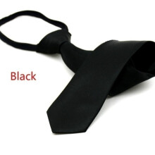 Classic Checks Jacquard Woven Silk Mens Tie Necktie Wedding Party With Zipper