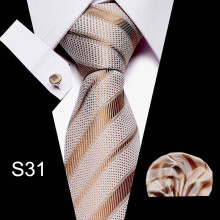 Mens Gift Professional Formal Business Tie Clothing Dressing Accessories Business Shirt Mens Tie Square Scarf Cufflinks Set Birthday Gift Wedding Ti