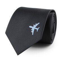 1pc Mens Embroidered Airplane Necktie Tie Neckwear