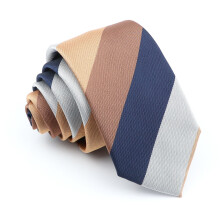 1pc 1200 Needles Classic Silk Striped Print Style 2 36inch Slim Necktie For Men
