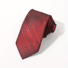 1PC Mens Suit Fabric Striped Plaid Versatile Tie