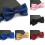 Mens Classic Solid Adjustable Satin Bow Tie For Wedding Party 3