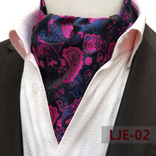 Mens Polyester Large Pattern Scarf 6x46inch 15 5x117cm