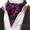 Mens Polyester Large Pattern Scarf 6x46inch 15 5x117cm 1