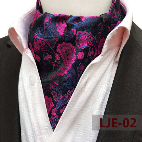 Mens Polyester Large Pattern Scarf 6x46inch 15 5x117cm