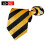 Striped Polyester Mens Zipper Tie Easy To Pull Tie Lazy Tie 19
