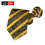 Striped Polyester Mens Zipper Tie Easy To Pull Tie Lazy Tie 5