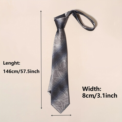 1pc Mens Modern Striped Patterned Gradient Ties 2