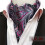 Mens Polyester Large Pattern Scarf 6x46inch 15 5x117cm 5